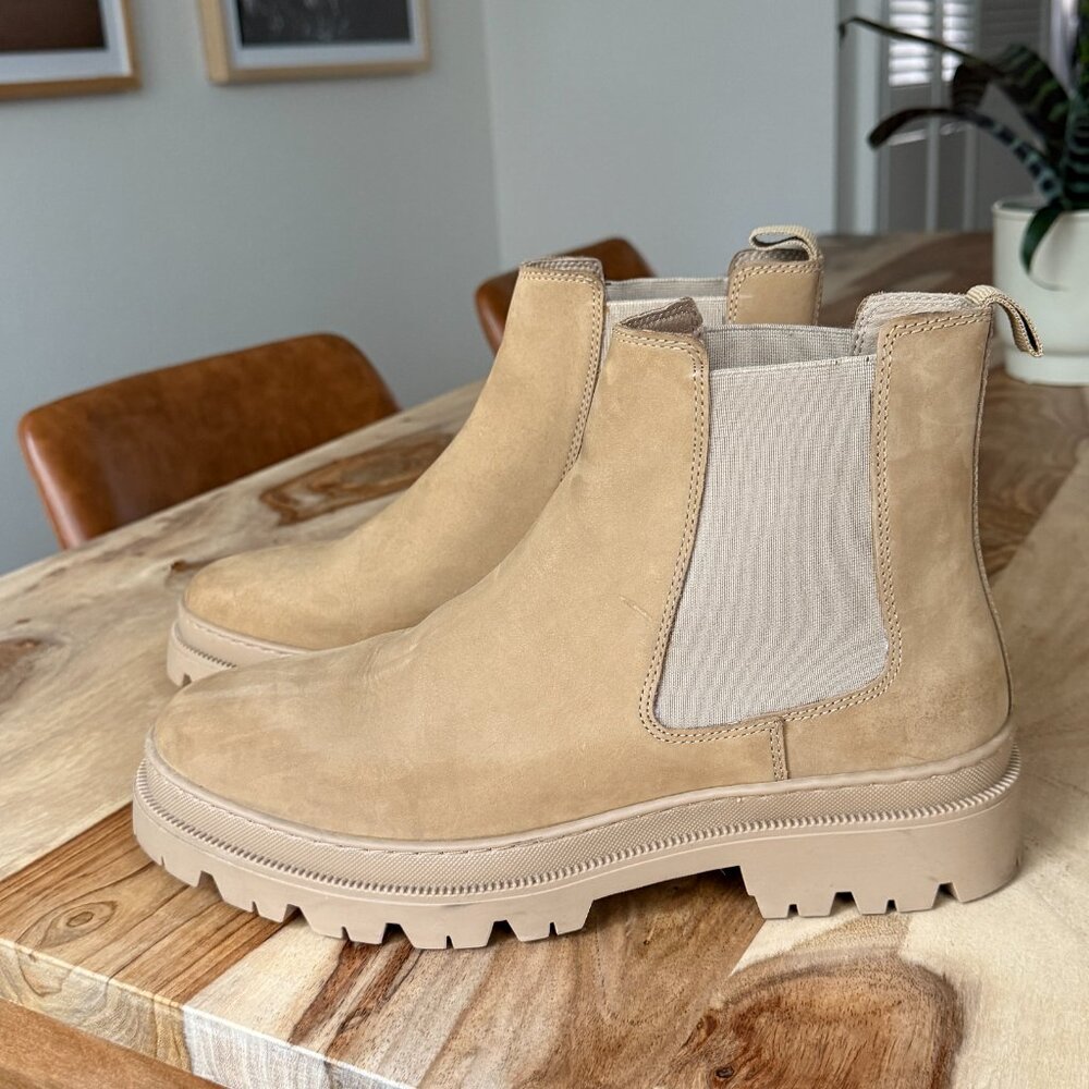 The Chelsea Boot Sand Suede by Aldo Shoes - Size 10.5